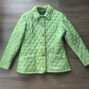 Barbour Women's Light Green Quilted Jacket